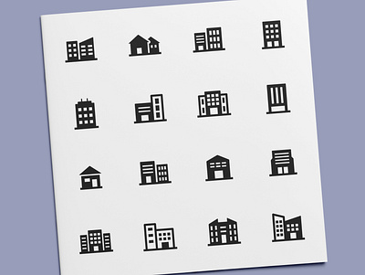 Building Icons apartment architecture building city home house icon icon design icon set icons office real estate