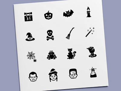 Halloween Icons dracula frankenstein halloween icon icon design icon set icons monster scary spooky vampire witch