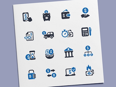 Business Finance Icons bank bitcoin business currency finance icon icon design icon set icons investment money payment profit savings