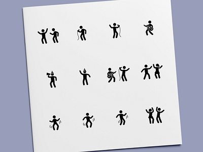 Stick Figure - Party Icons