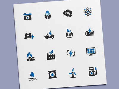 Energy Icons battery energy fossil fuel icon icon design icon set icons power renewable