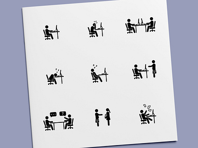 Stick Figure - Workplace Icons