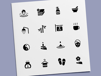 Spa Icons aroma aromatherapy beauty cosmetic icon icon design icon set icons spa