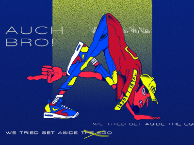 auch bro! / auch broh! character colors concept design fila illustration street wear