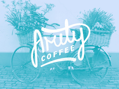 Amity Coffee Logo bike branding coffee logo mark