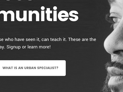 Urban Specialist - Desktop Version charity creative design fonts non profit political poverty typography war website design