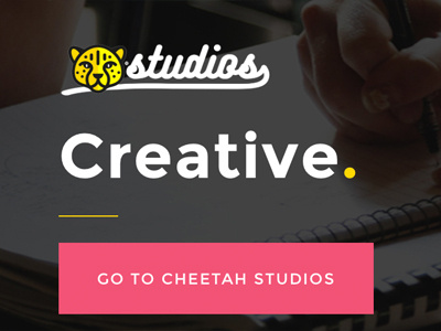 Cheetah Agency Website Shot branding colors creative design fonts typography website design