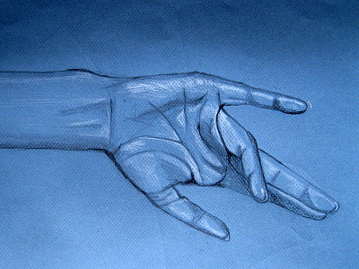 Hand Study on toned paper