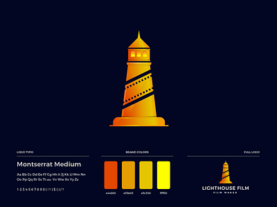 Lighthouse Film Logo Design brand guide brand guideline brand identity branding design entertainment film film logo illustration lighthouse lighthouse logo logo logo design