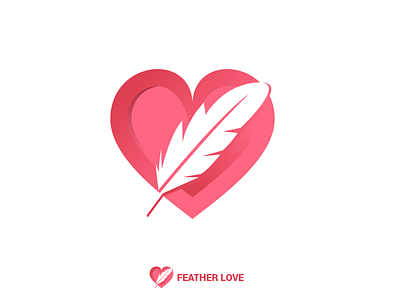 Feather Love Logo design