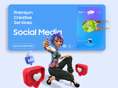 Social Media 3d animation branding design graphic design illustration logo motion graphics ui vector