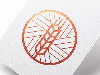 Milling Logo logo thin lines wheat