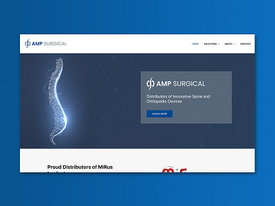 amp surgical website branding responsive web design webdesign website