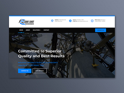 Sureshot Construction Website branding logo responsive web design webdesign website