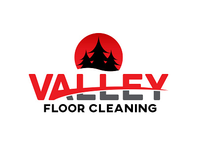 Valley Floor Cleaning Logo branding logo typography vector