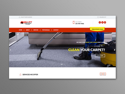 Valley Floor Cleaning Website responsive web design webdesign website