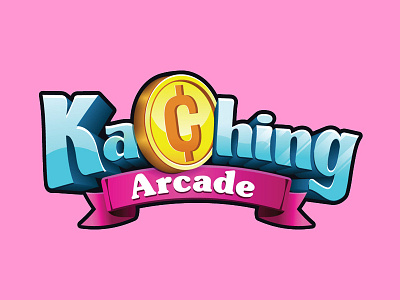 Kaching Logo branding illustration logo vector