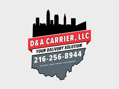 D&A Carrier Logo branding illustration logo vector