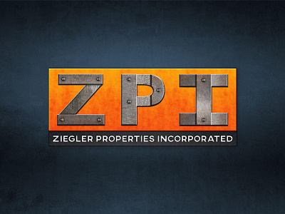 Ziegler Properties Logo branding illustration logo typography vector