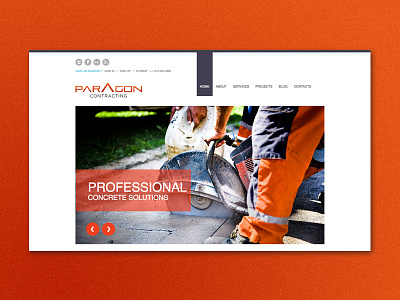 Paragon Contracting Website