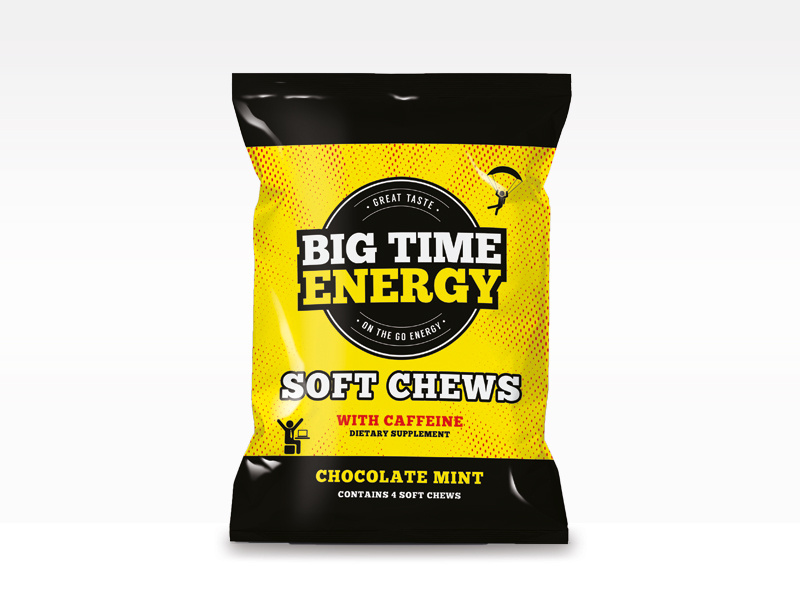 Big Time Energy retail amazon packaging logo design branding