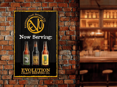 Evolution Craft Brewery brewery brewery branding brewery design poster poster design