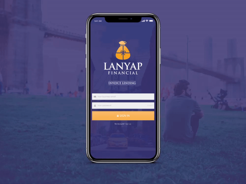 Lanyap Financial app design mobile touch indicators ui design ui ux design ux design