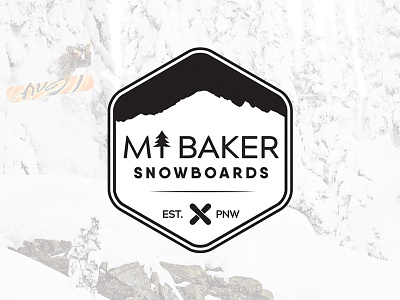 Mt. Baker Snowboards branding branding project lifestyle logo design outdoors snowboard