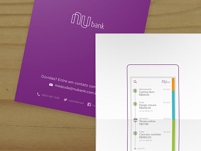 Welcome Kit bank credit card finance fintech mail nubank print welcome kit