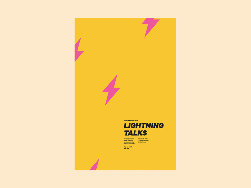 Lightning Talks posters art direction branding design logo print shapes typogaphy vector