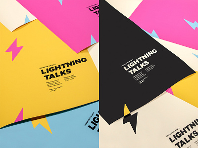 Lightning Talks prints art direction branding design logo photograhy print typogaphy