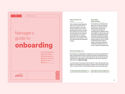Manager's Onboarding Guide art direction branding design print shapes typography