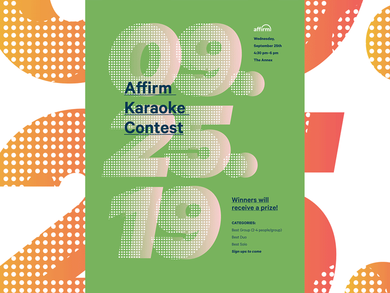 Karaoke Contest posters abstract art direction branding design pattern print shapes typography