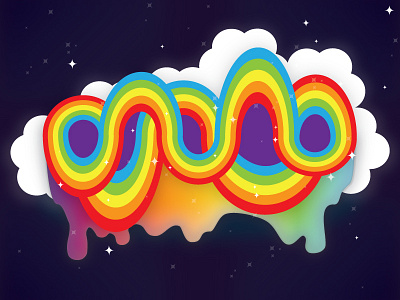 New Rainbow World illustration illustrator pride vector art vector artwork