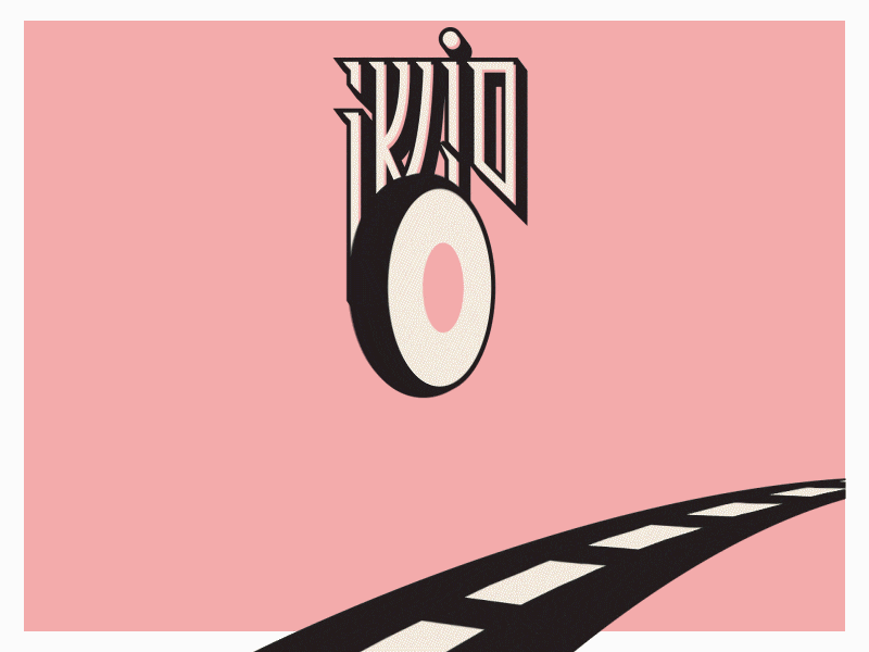 Sushi-Van after effect animation branding design flat food truck identity illustraion illustrator lettering logo minimal motion pink typography vector