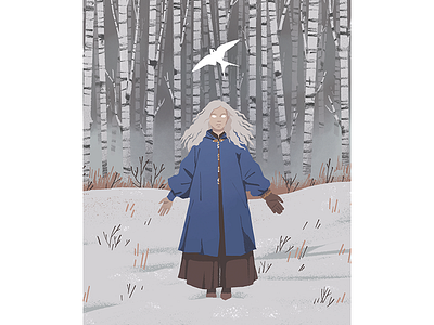 Ciri character ciri design digital illustration fanart fantasy illustration netflix the witcher winter