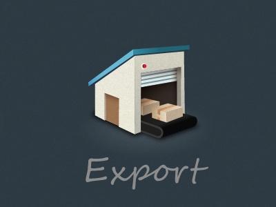 Export app icon illustration