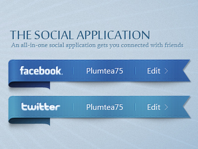 Social App app facebook illustration logon social twitter