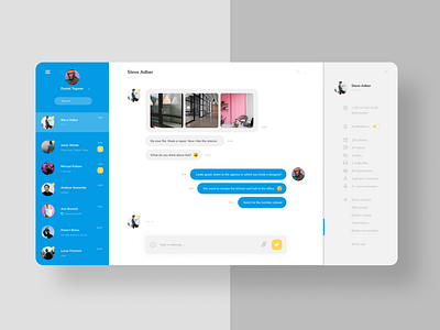 Daily UI 013 Messaging 013 app clean daily 100 challenge daily ui dailyui design flat minimal type typography ui uidesign user experience user interface design userinterface ux vector web website