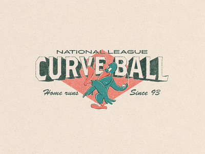 Curveball Design for Sale branding mascot design merch merchandise t shirt design tee design vintage design