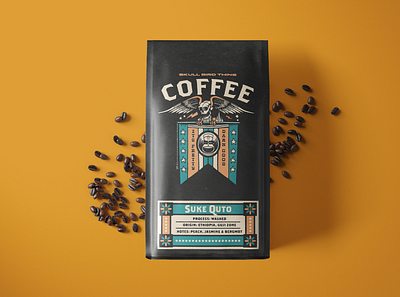 Skull Bird Thing Coffee - Packaging Concept branding coffee bag coffee bag design coffee branding coffee design coffee packaging design graphic design illustration merchandise packaging