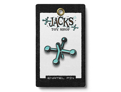 Jack Pin for Jacks Toy Shop 50s design advertising advertising character band merch branding design graphic design illustration merchandise vector
