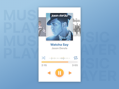 Daily UI day 009 - Music player