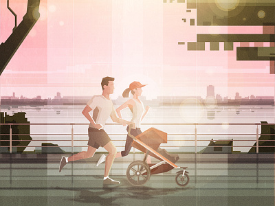 COUPLE RUNNING