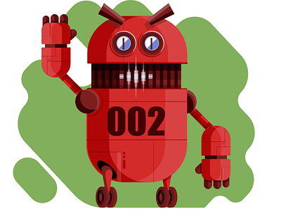 Robot2 adobeillustator characterdesign illustracion illustration illustration art illustrator vector