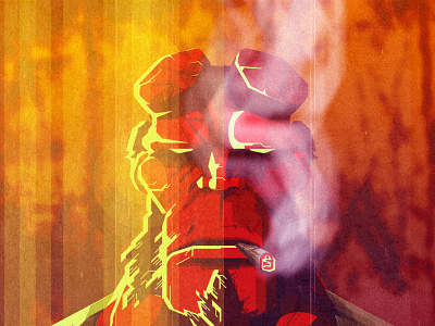 Hellboy adobeillustator characterdesign illustration art illustrator vector art