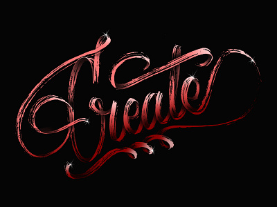 Lettering Sessions - Triangle #1 - Create brush calligraffiti calligraph gradient handstyle illustration lettering letters script type typography