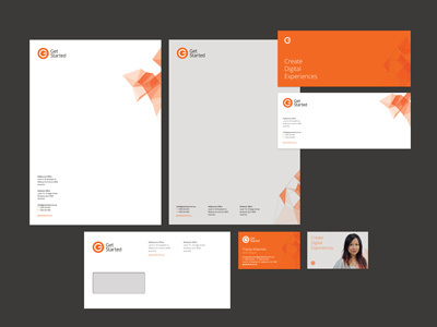 Rebrand stationery for the company I work for business cards compliment slips corporate identity envelope letterheads