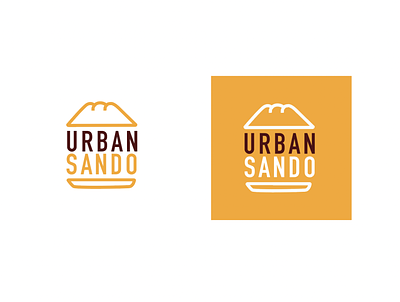 Logo creation for a new sandwich business concept bun logo sandwich yellow