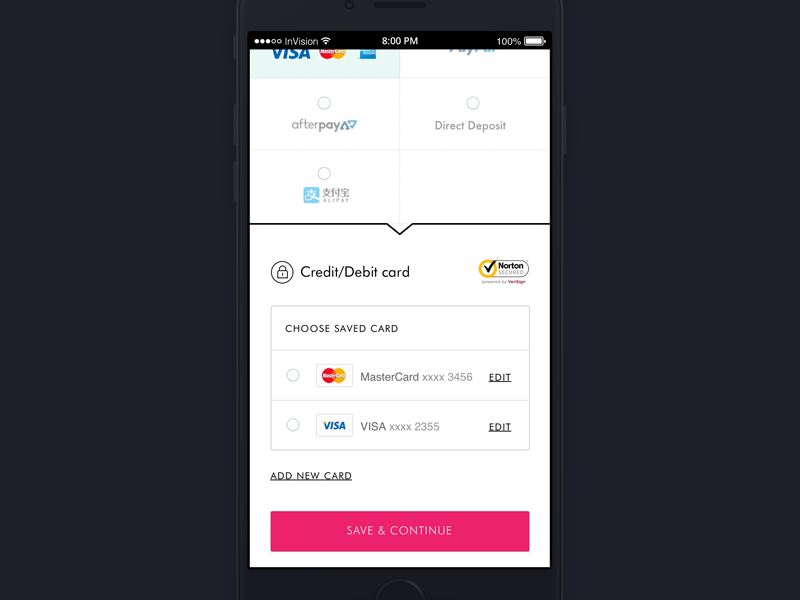 Mobile Check Out designs, themes, templates and downloadable graphic elements on Dribbble